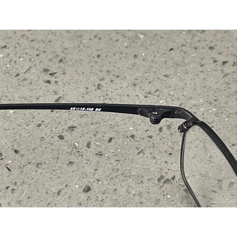TIMEX TMX WARP Black Rectangular Eyeglasses Frames ONLY 49-18 140 READ Full Rim